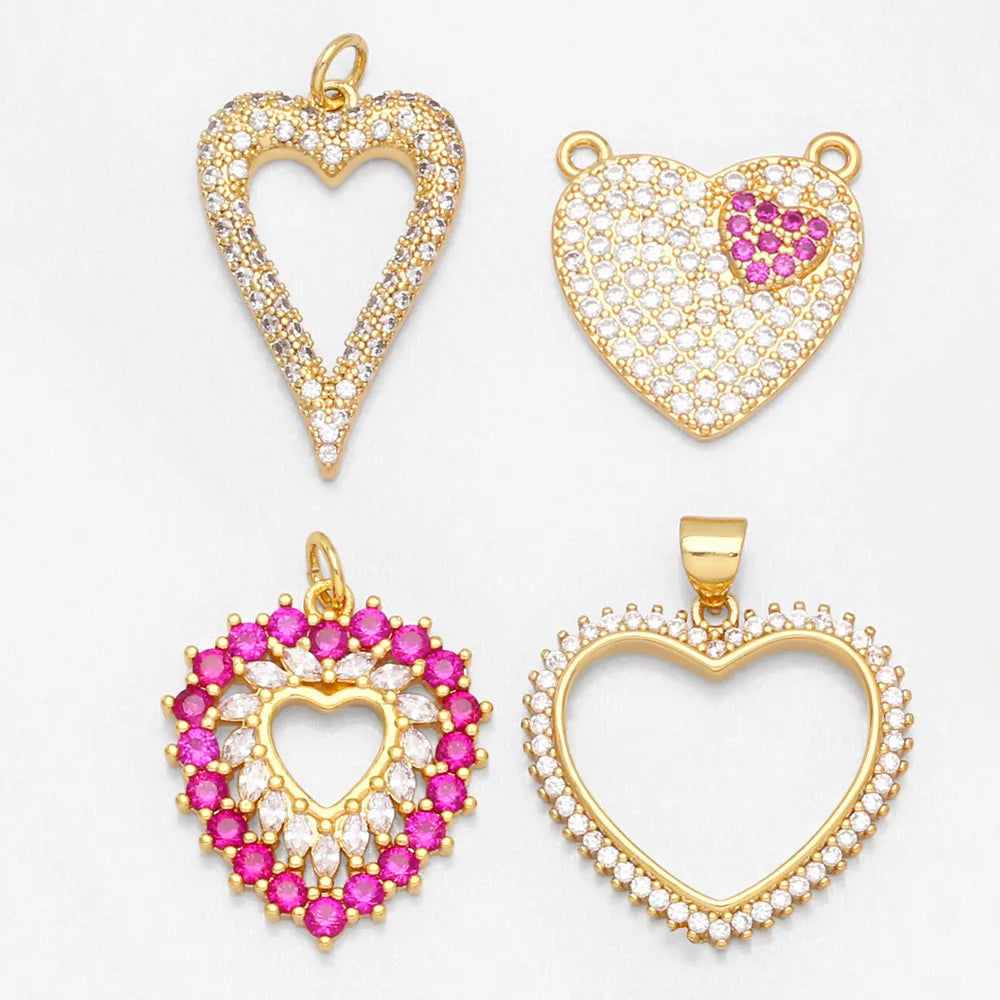 Fashion CZ Heart Pendants