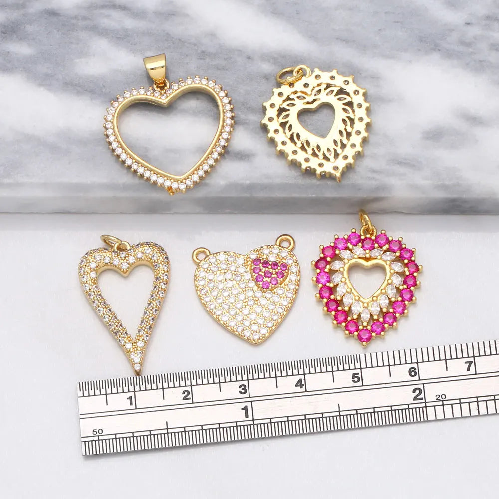 Fashion CZ Heart Pendants