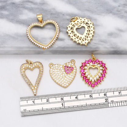 Fashion CZ Heart Pendants