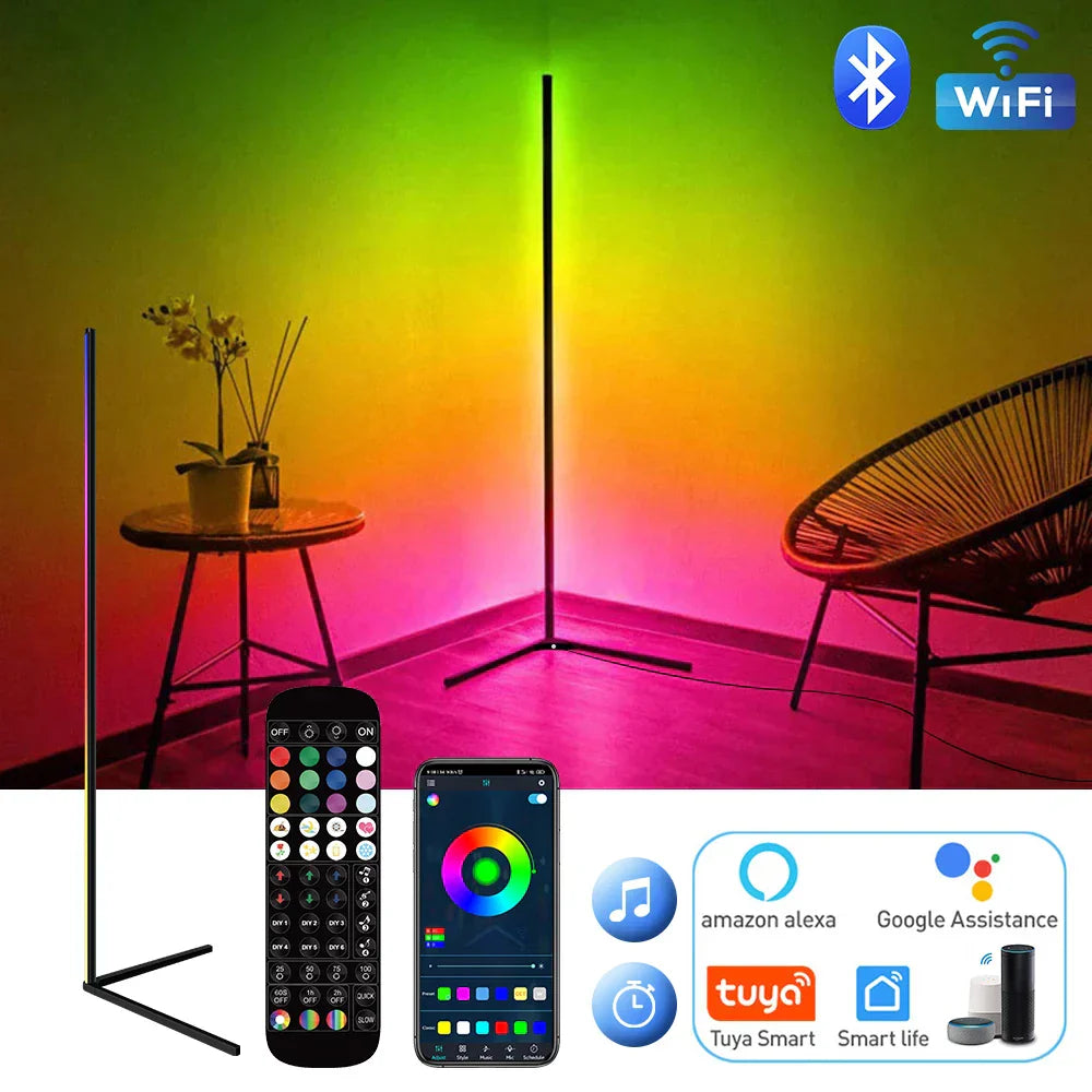 Smart RGB Corner Floor Lamp