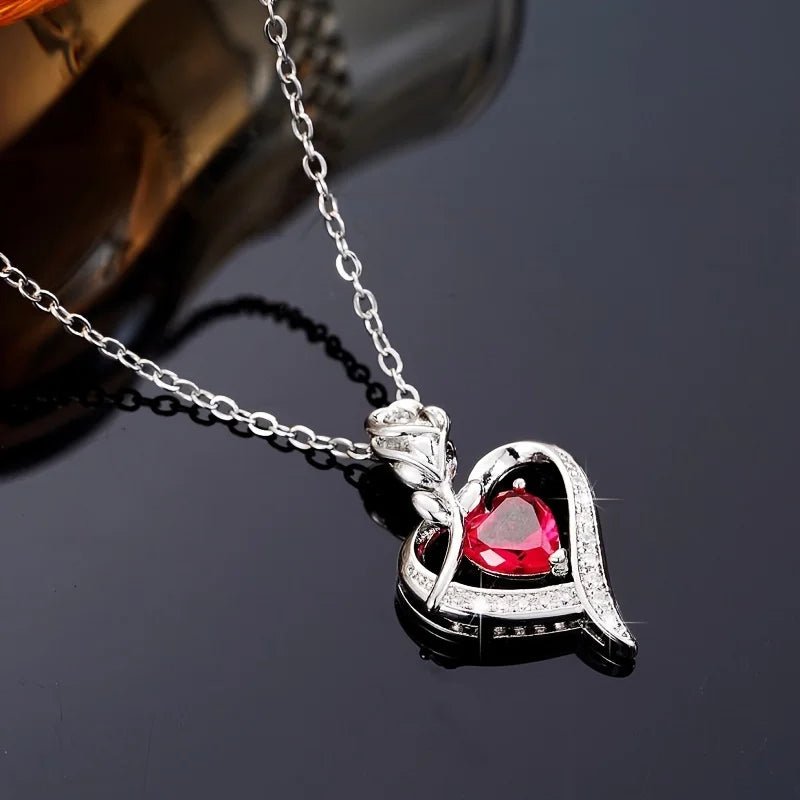 Luxury Zircon Heart Necklace