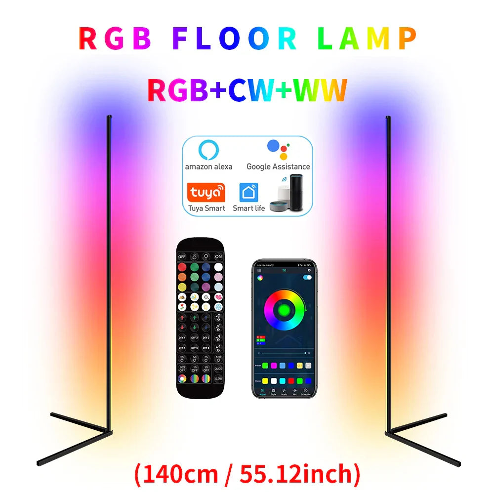 Smart RGB Corner Floor Lamp