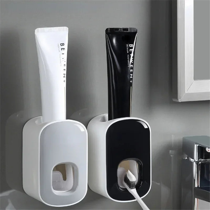 Toothpaste Dispenser &amp; Toothbrush Holder!