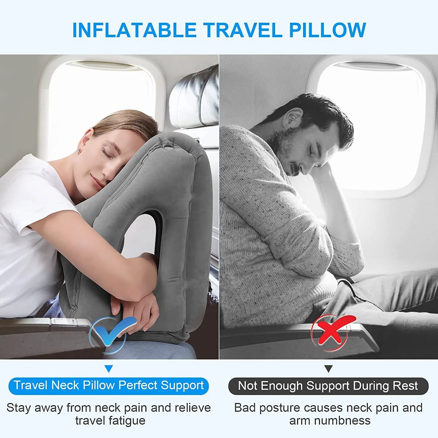 Inflatable Travel Pillow