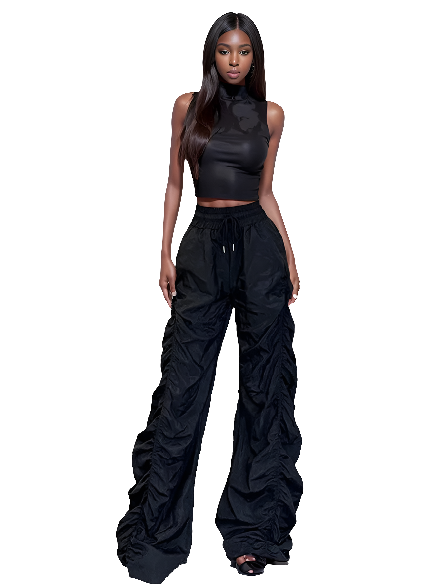 Effortless Splice Wide-Leg Trousers!